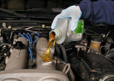 this image shows truck oil change in Regina, SK